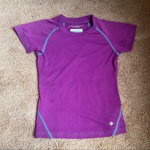 Columbia omnishade sun protection girls small S purple good used condition tee